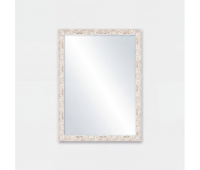 Espejo barroco 70x50cm color blanco