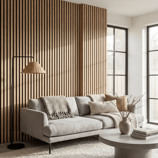 Set de 2 painéis acústicos NORDIC 60,5x240cm preto e madeira