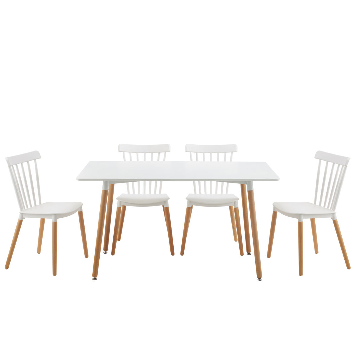 Conjunto de mesa con 4 sillas fatima