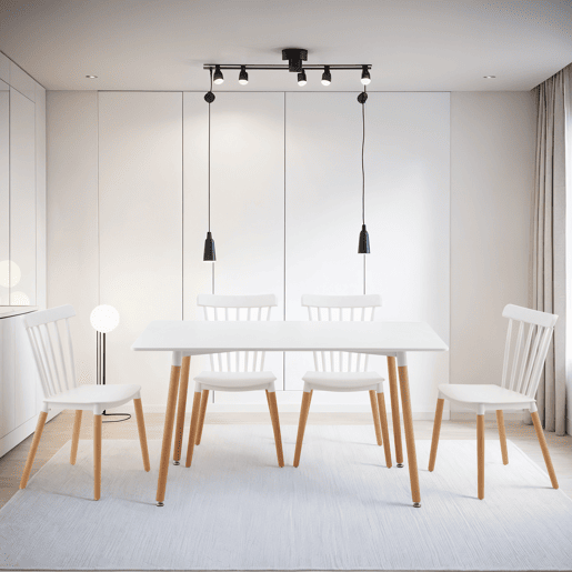 Conjunto de mesa com 4 cadeiras FATIMA Conjunto de mesa com 4 cadeiras FATIMA
