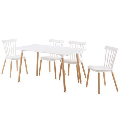 Conjunto de mesa com 4 cadeiras FATIMA Conjunto de mesa com 4 cadeiras FATIMA