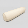 Almofada cilíndrica de veludo bege NECK 25x80cm