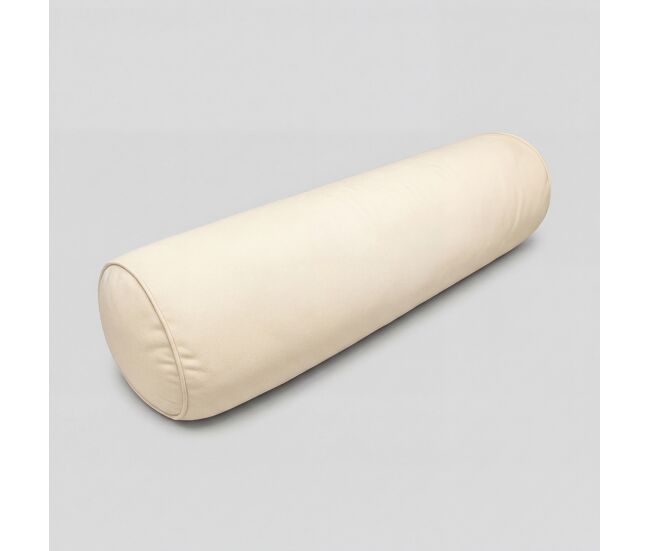 Cojín cilíndrico velvet neck 25x80cm color beige - conforama