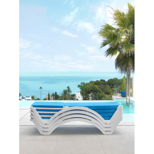Espreguiçadeira de jardim MYKONOS cor de areia