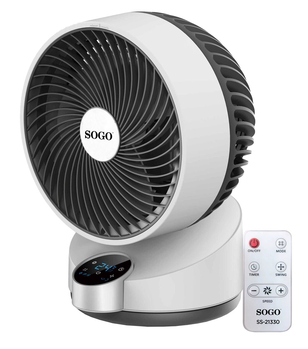 Ventilador sobremesa 25cm 50w 3 velocidades blanco