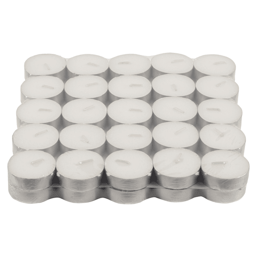 Vela TEALIGHT branca 50 peças marca CONFORAMA