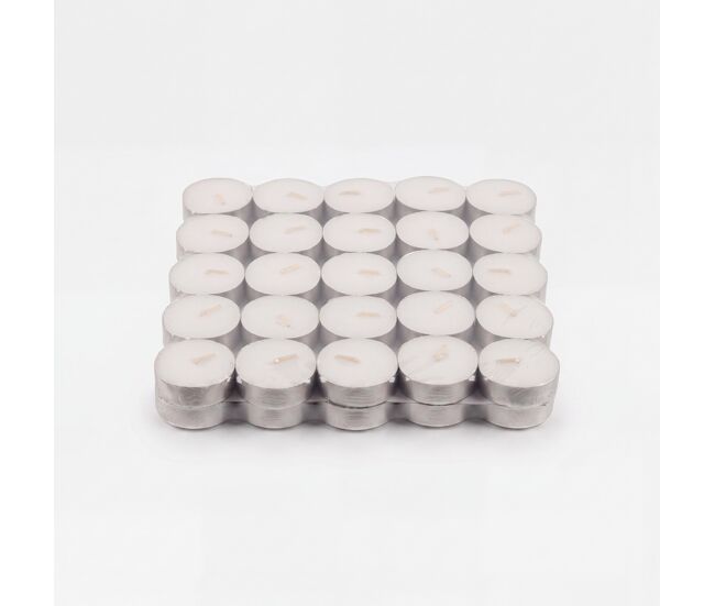 Vela tealight blanca 50 piezas marca conforama - conforama