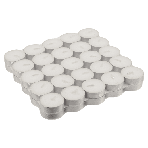 Vela TEALIGHT branca 50 peças marca CONFORAMA