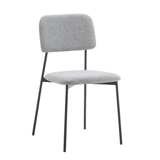 Conjunto de jantar com 1 mesa e 4 cadeiras STONE cinza