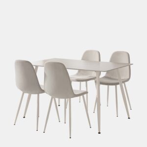 Conjunto de jantar 1 mesa e 4 cadeiras TRAVIS