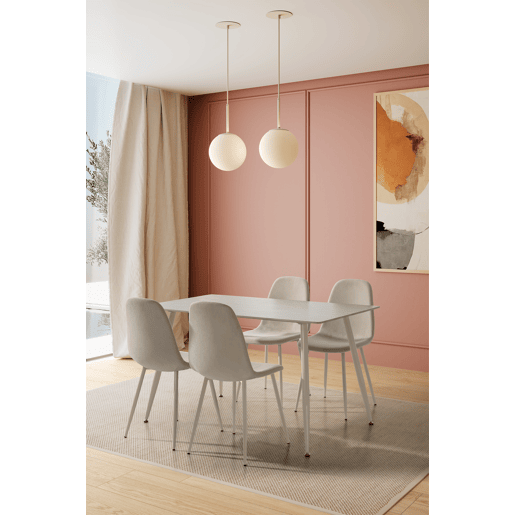 Conjunto de jantar 1 mesa e 4 cadeiras TRAVIS