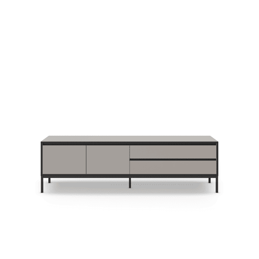 Móvel de TV 180cm creme e preto LORENZA