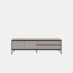 Móvel de TV 180cm creme e preto LORENZA