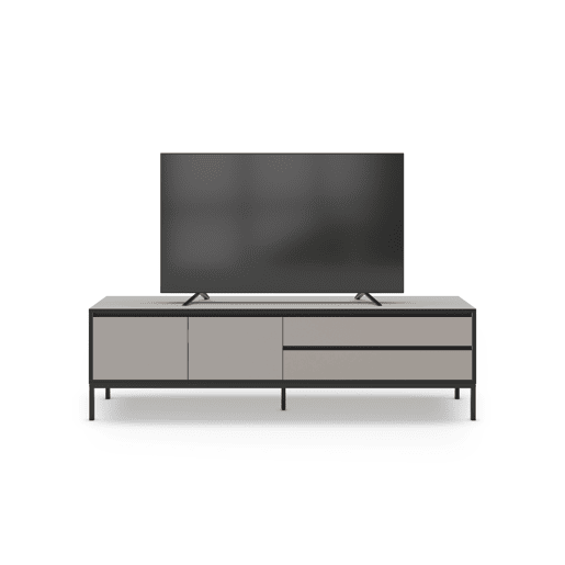 Móvel de TV 180cm creme e preto LORENZA