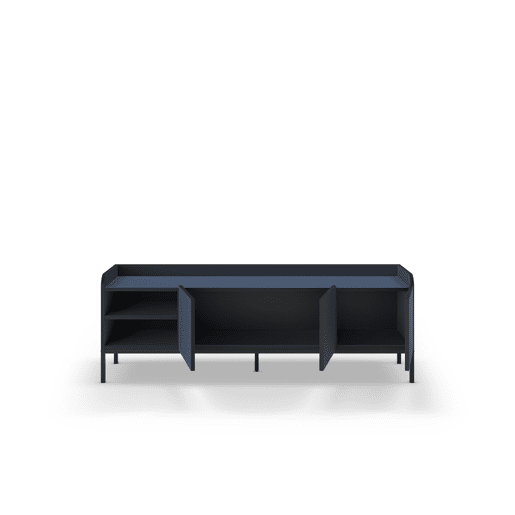 Móvel de TV 160cm azul e preto ADARA Móvel de TV 160cm azul e preto ADARA