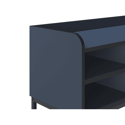 Móvel de TV 160cm azul e preto ADARA Móvel de TV 160cm azul e preto ADARA