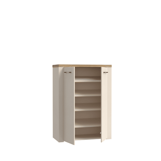 Sapateira 2 portas NELLEKE 2 cor areia