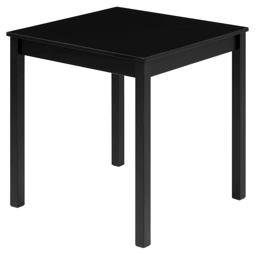 Mesa de cozinha 75x75cm preto VALERY