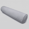 Almofada cilíndrica NECK veludo cinzento 25x80cm