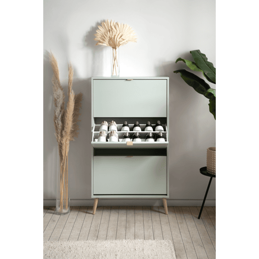 Sapateira COOL 125x70x24cm 3 compartimentos verde