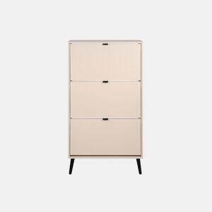 Sapateira COOL 125x70x24cm 3 compartimentos bege
