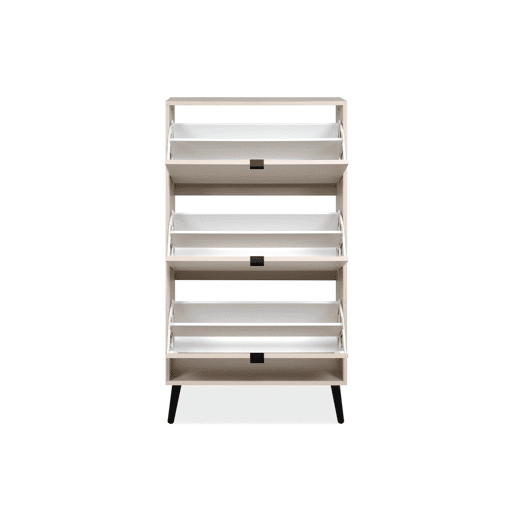 Sapateira COOL 125x70x24cm 3 compartimentos bege
