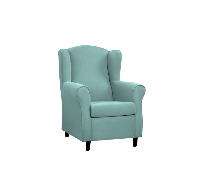 Sillón decorativo dan color azul