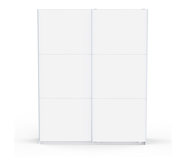 Armario alhambra 178x223cm 2 puertas correderas blanco - conforama