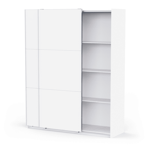 Roupeiro ALHAMBRA 178x223cm 2 portas de correr branco