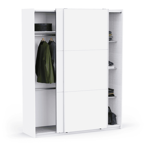 Roupeiro ALHAMBRA 178x223cm 2 portas de correr branco