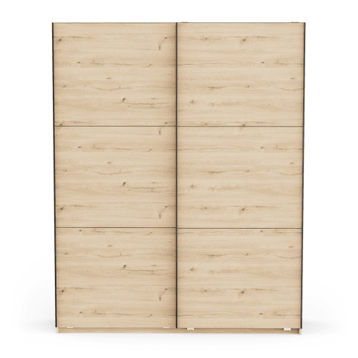 Roupeiro ALHAMBRA 178x223cm 2 portas de correr carvalho