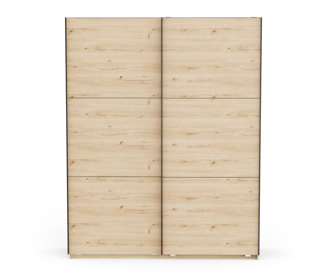 Armario alhambra 178x223cm 2 puertas correderas roble - conforama