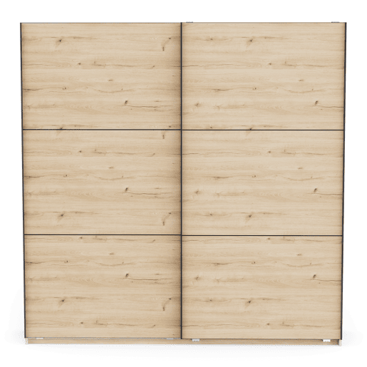 Roupeiro ALHAMBRA 221x223cm 2 portas de correr carvalho