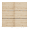 Roupeiro ALHAMBRA 221x223cm 2 portas de correr carvalho