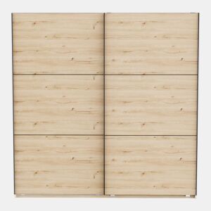 Roupeiro ALHAMBRA 221x223cm 2 portas de correr carvalho