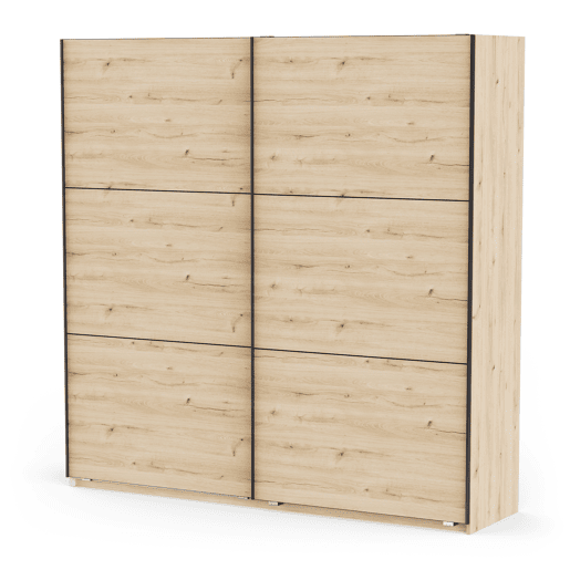 Roupeiro ALHAMBRA 221x223cm 2 portas de correr carvalho
