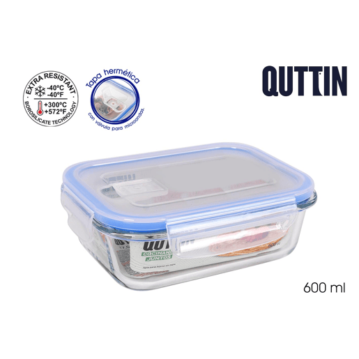 Tupperware QUTTIN 17,5x13cm vidro transparente