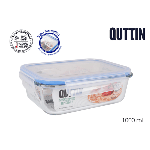 Tupperware QUTTIN 20,5x15,3cm vidro transparente Tupperware QUTTIN 20,5x15,3cm vidro transparente