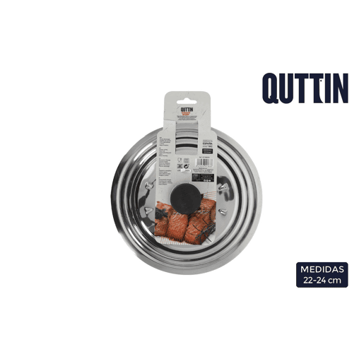 Tampa em aço inoxidável QUTTIN 22 a 24cm