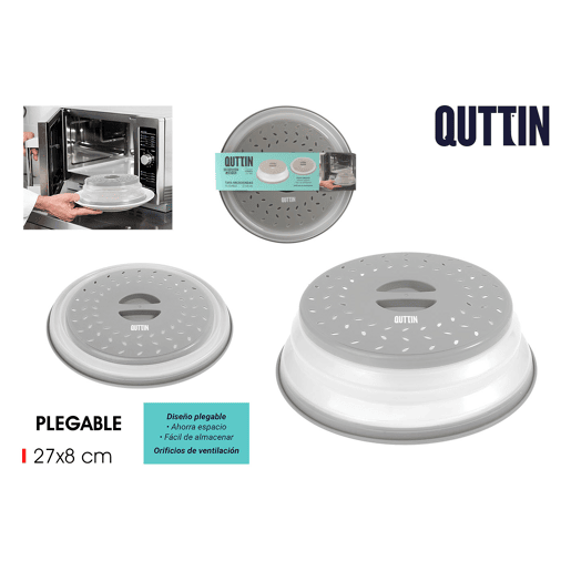 Tampa dobrável para microondas QUTTIN 27cm