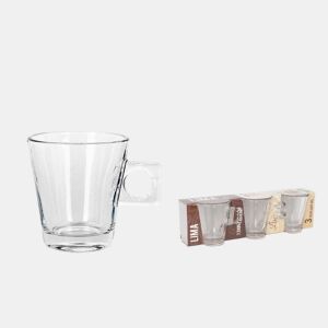 Set de 3 chávenas de café LIMA LISO 8cl marca LA MEDITERRANEA