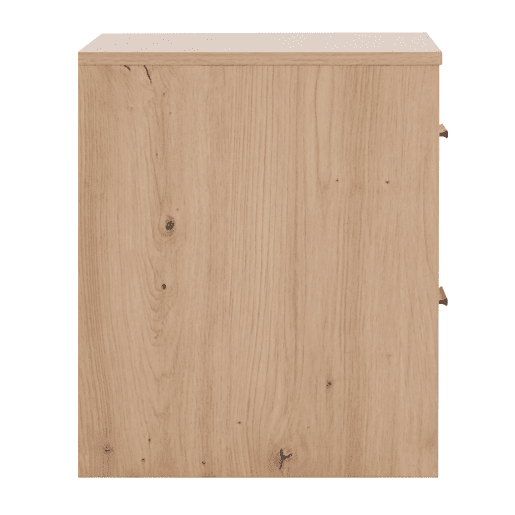 Mesa de cabeceira NELS com 2 gavetas carvalho