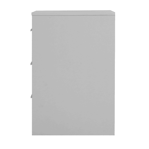 Mesa de cabeceira NELS com 3 gavetas branco