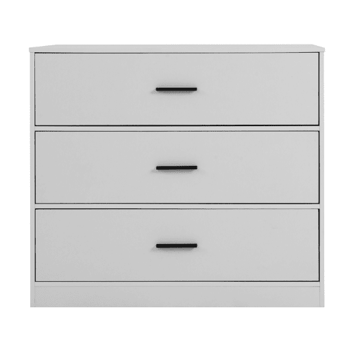 Cómoda NELS com 3 gavetas branco