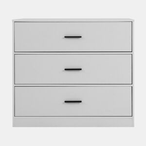 Cómoda NELS com 3 gavetas branco