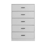 Cómoda NELS com 5 gavetas branco