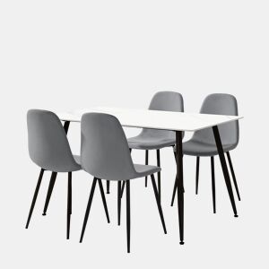 Conjunto de 1 mesa e 4 cadeiras MINKA
