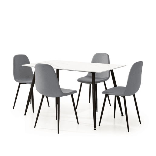 Conjunto de 1 mesa e 4 cadeiras MINKA