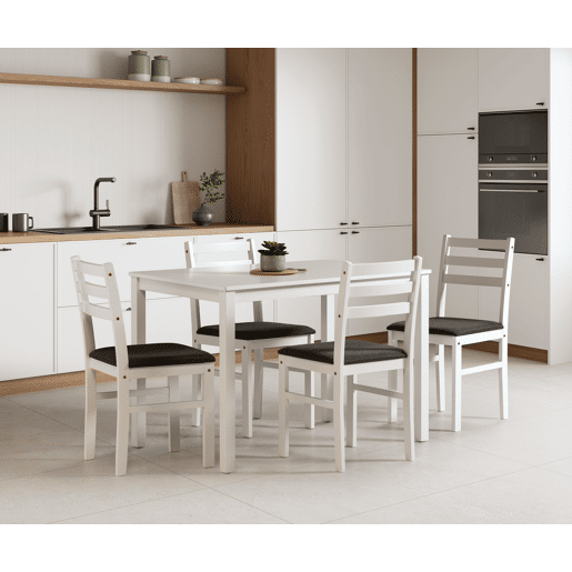 Conjunto de cozinha 1 mesa e 4 cadeiras ALBA Conjunto de cozinha 1 mesa e 4 cadeiras ALBA
