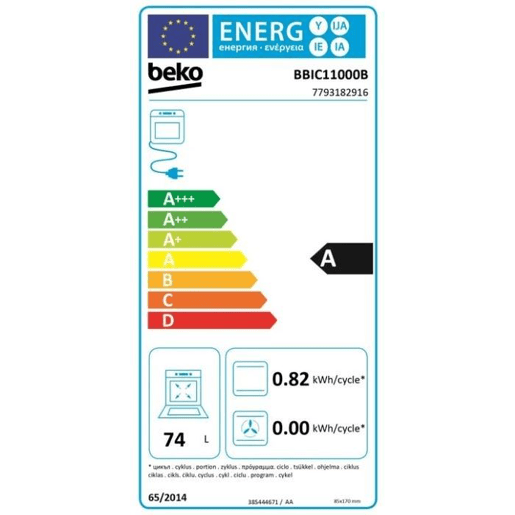Conjunto forno e placa vitrocerâmica BEKO BBSC11020B